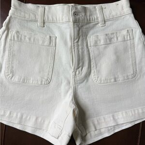 Madewell White Denim Shorts